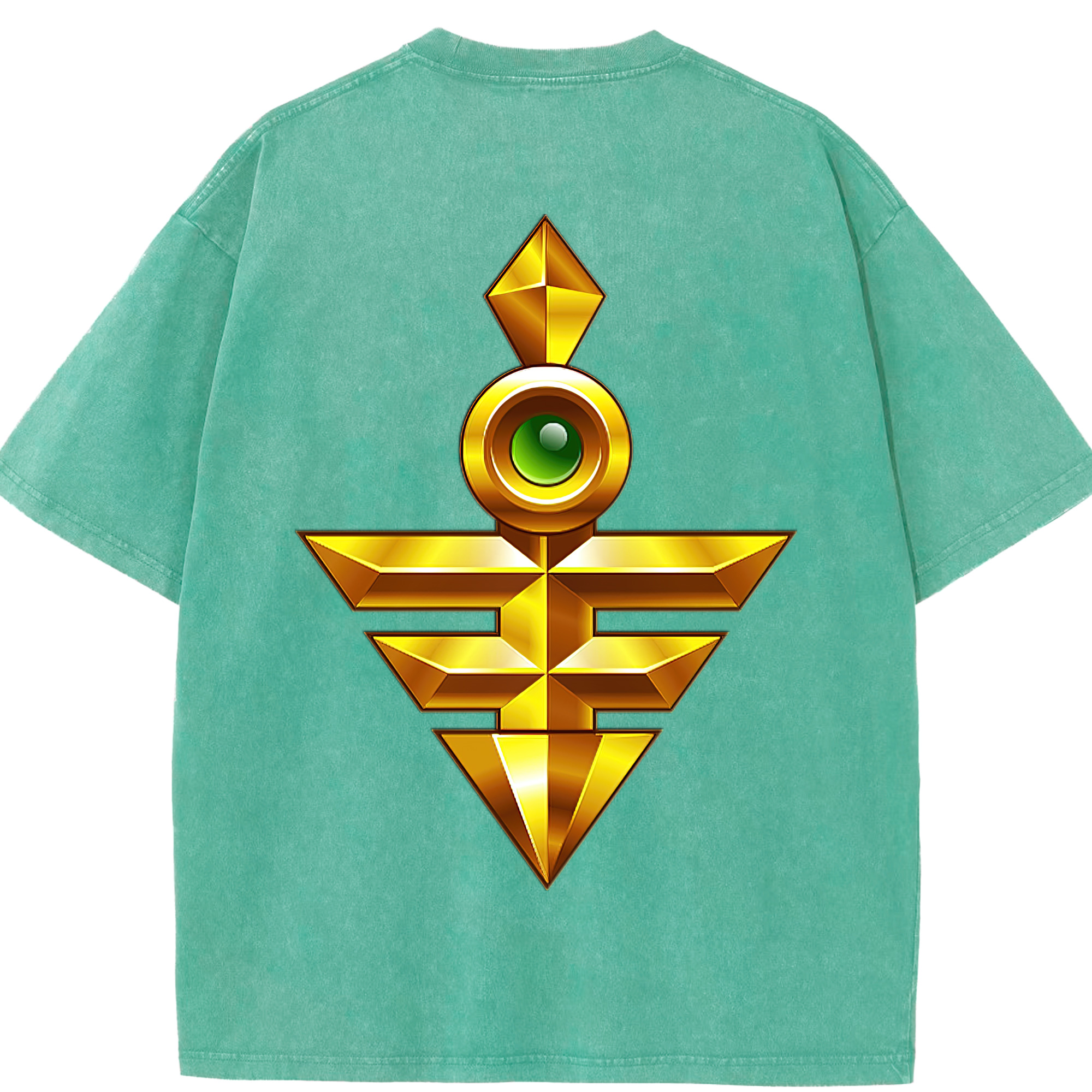 （画像用） 遊☆戯☆王 Yu-Gi-Oh! 綿100% ヴィンテージ風 半袖Tシャツ（背面プリント）